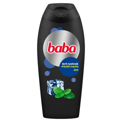 Sprchovací gél pre mužov,  400 ml, BABA, mentolový