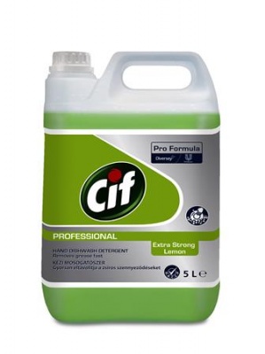 Čistiaci prostriedok na umývanie riadu, 5 l, CIF "Dishwash Extra Strong", citrón