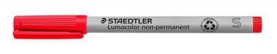 Nepermanentný popisovač, OHP, 0,4 mm, STAEDTLER "Lumocolor® 311 S", červená