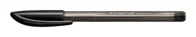 Guľôčkové pero, 0,3 mm, kužeľový hrot, STAEDTLER "Ball", čierne