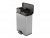 Odpadkový kôš, pedálový, recyklovaný plast, vyberateľné koše, 2x26 l, CURVER "Deco bin duo", čierna/strieborná