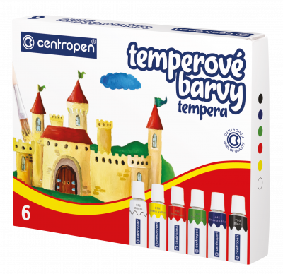 Temperové farby 6ks Centropen